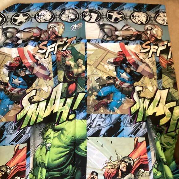 Marvel Avengers Assemble Twin Size Duvet Cover Bedding Hulk Thor Captain America - Picture 2 of 11
